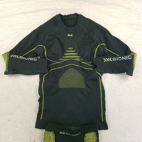 X Bionic Set Thermo Shirt Pants Compression Suit PV 1.0 S/M Small Medium Gray - Picture 4 of 7